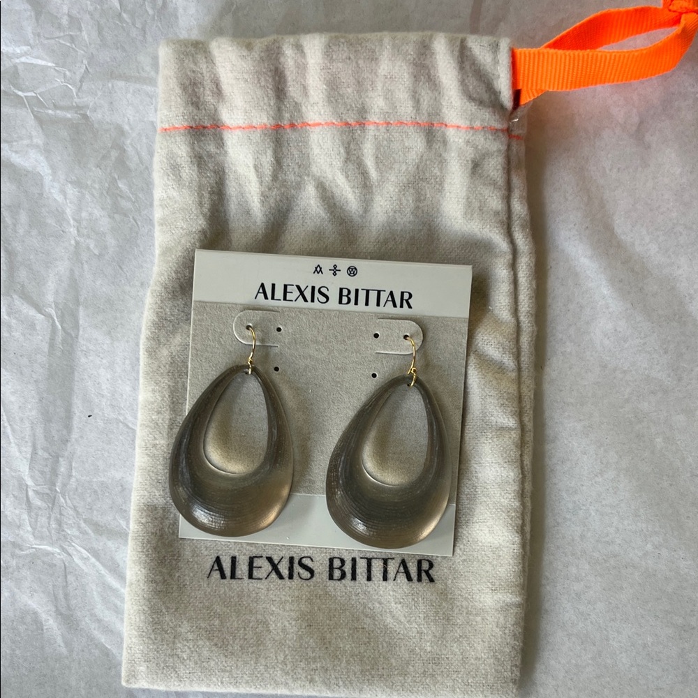 Alexis Bittar Smoky Teardrop Earrings